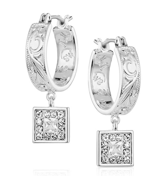 Jewelry Montana Silversmith  Earrings Desert Whirl Cubic Zirconia ER6456