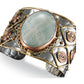 Mixed Metal Cuff Bracelet – Brass Swirls Copper B2213