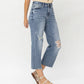 Jeans Women’s Judy Blue High Waisted Destroy Crop Wide Leg 82256