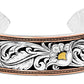 Jewelry Montana Silversmiths Gold Silver Coper Cuff BC2598TRI-BK