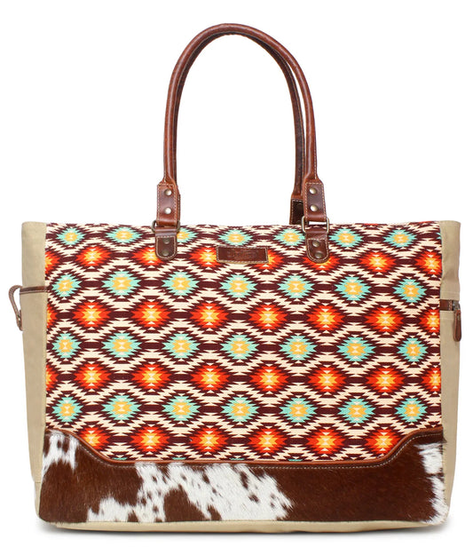 Purses Sixtease Weekender Bag Southwest Cowhide SB-4133