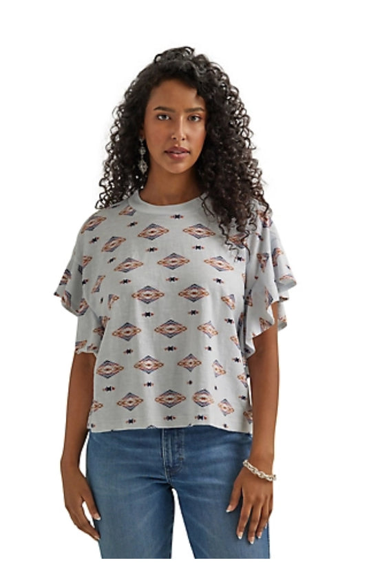 Shirts Women’s Wrangler Retro Short Sleeve Ruffle 112344667