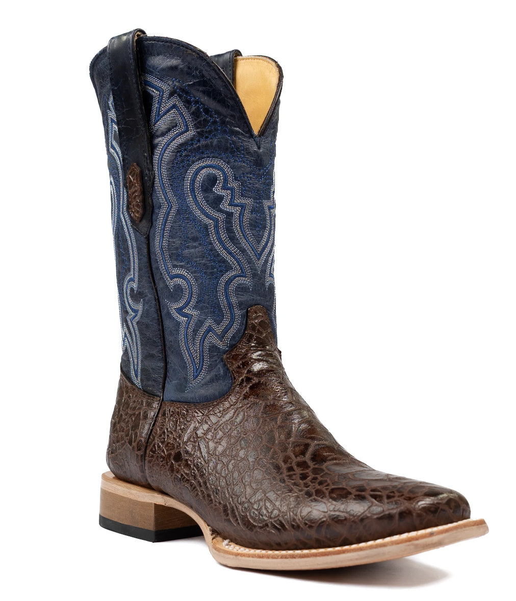 Boots Men’s Cowtown Sea Turtle Print Brown Q6044