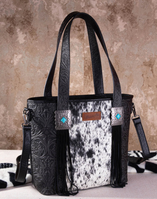 Purses Wrangler Hair On Vintage Floral WG66-G2002BK