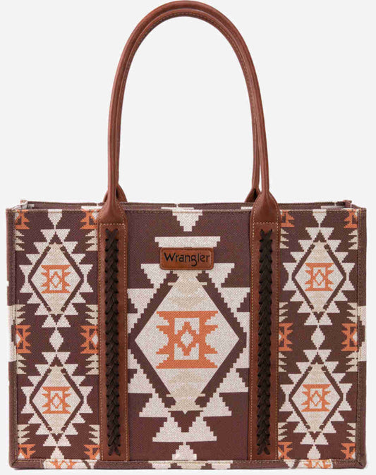 Purses Wrangler Southwest Print Wide Tote WG2203-8119CF