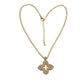Jewelry MX Gold Clover Pendent Necklace JN3616