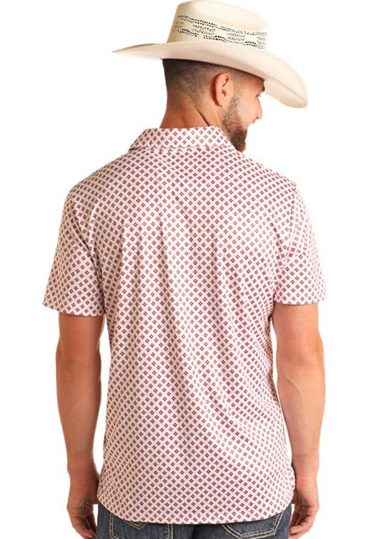 Shirts Men’s Rock&Roll Geo Print Polo  BM51T060003