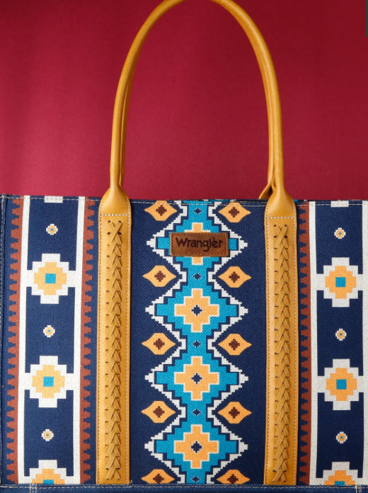 Purses Wrangler Southwest Wide Tote WG2203-8119MST