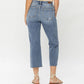 Jeans Women’s Judy Blue High Waisted Destroy Crop Wide Leg 82256