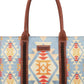 Purses Wrangler Southwestern Wide Tote WG2202-8119BR