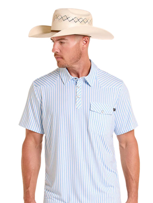 Shirts Men’s Rock&Roll Western Striped Polo BM51T09059