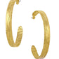 Jewelry Montana Silversmiths Timeless Elegance Chiseled Hoop Earrings ER5663 ER663G