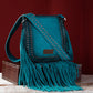 Purses Wrangler Rivets Fringe Turquoise Crossbody WG65-G2003TQ