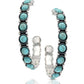 Jewelry Attitude Take A Turn Turquoise Earrings AER5429