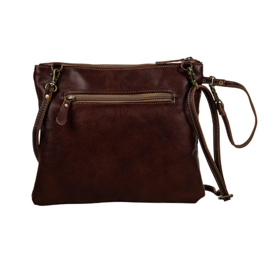 Purses Myra Bag Rosalinda Cross Stitched Leather & Hairon Bag S-7370
