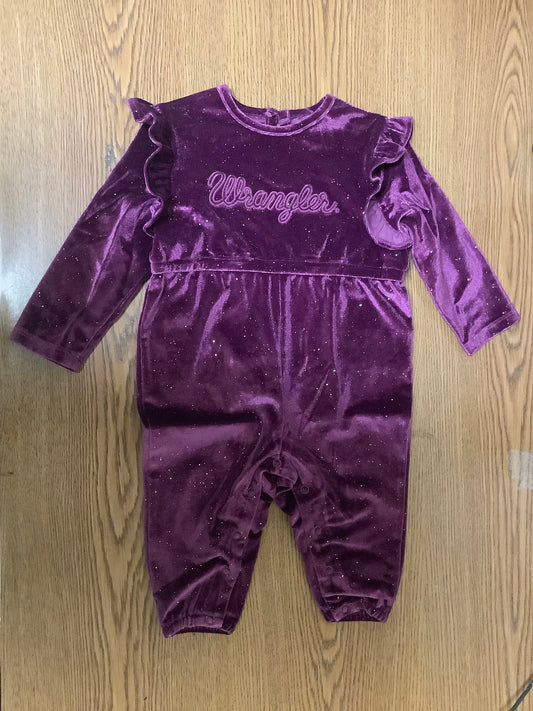 Dresses Kids Wrangler Girls Purple Velvet Romper 112338571