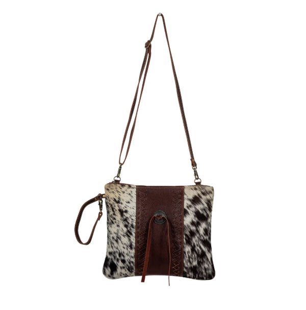 Purses Myra Bag Rosalinda Cross Stitched Leather & Hairon Bag S-7370