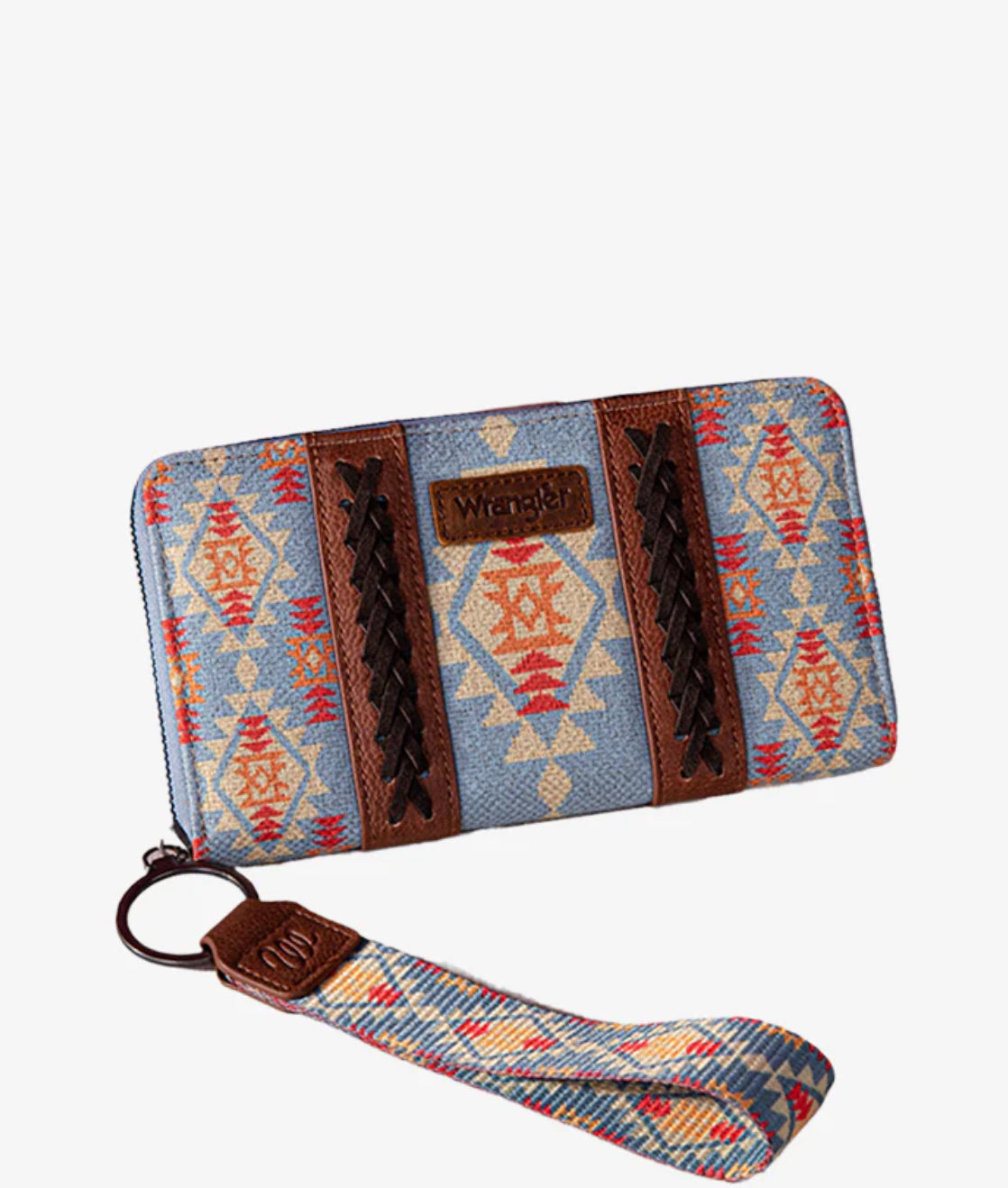 Purses Wrangler Wallet Aztec Canvas Print WG2202-W006BR