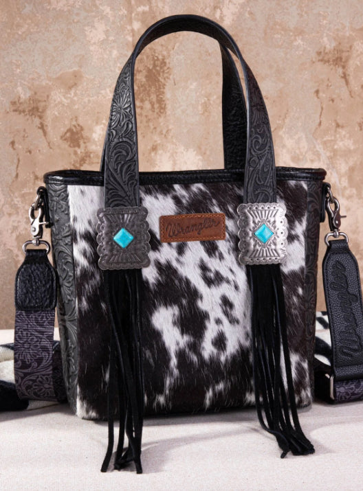 Purses Wrangler Hair On Vintage Black WG66-2001BK