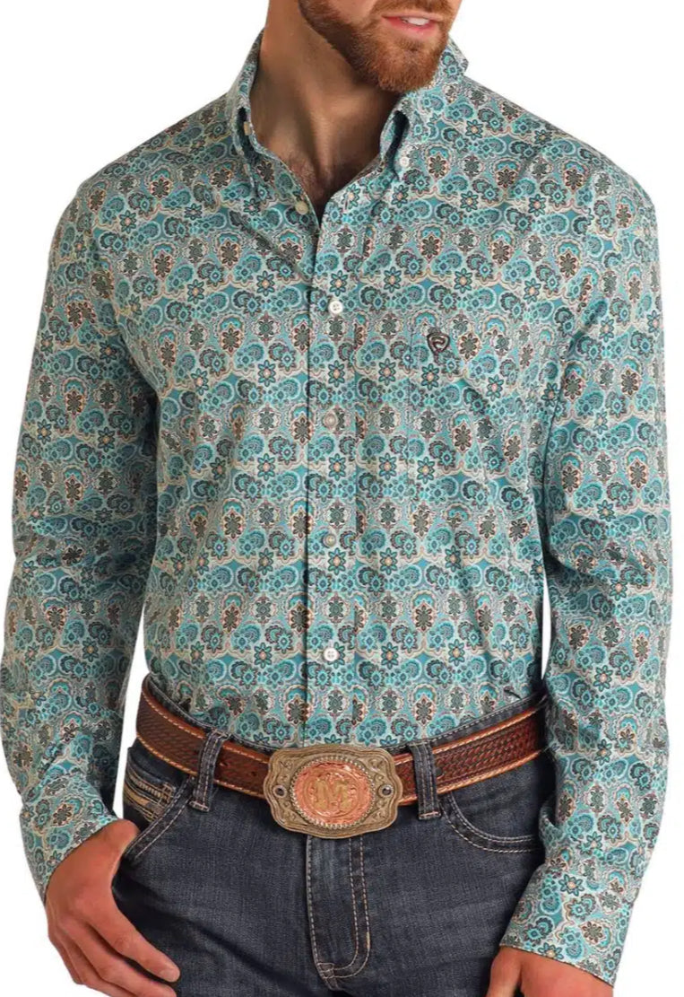 Shirts Men’s Rock&Roll Long Sleeve South West Paisley BMB2S05851