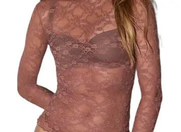 Shirts Women’s Mock Neck Rose Floral RCJY03247