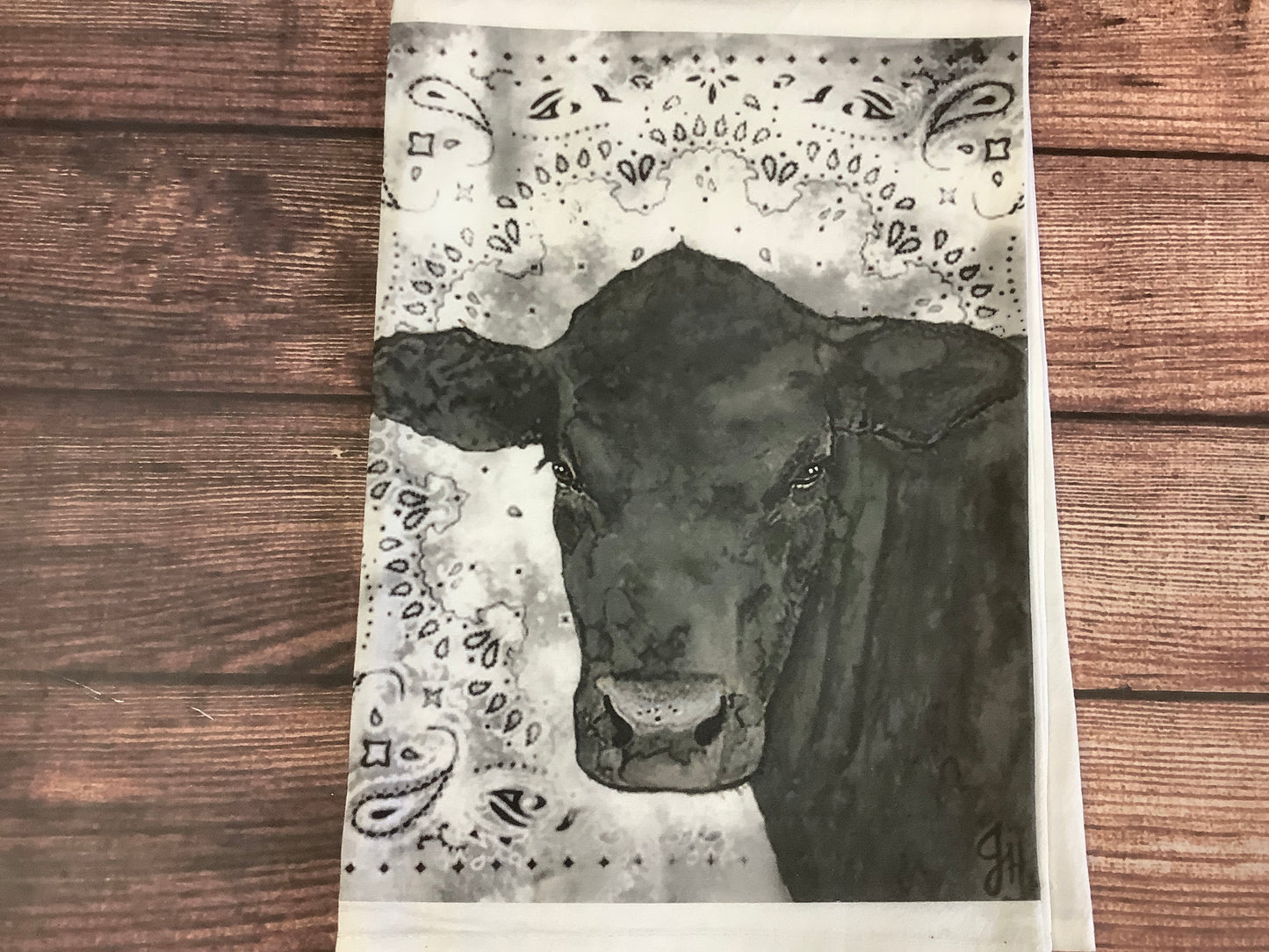 Accessories Tea Towels Western And Farm Print