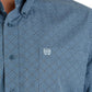 Shirts Mens Cinch Dusty Blue Button MTW1105693