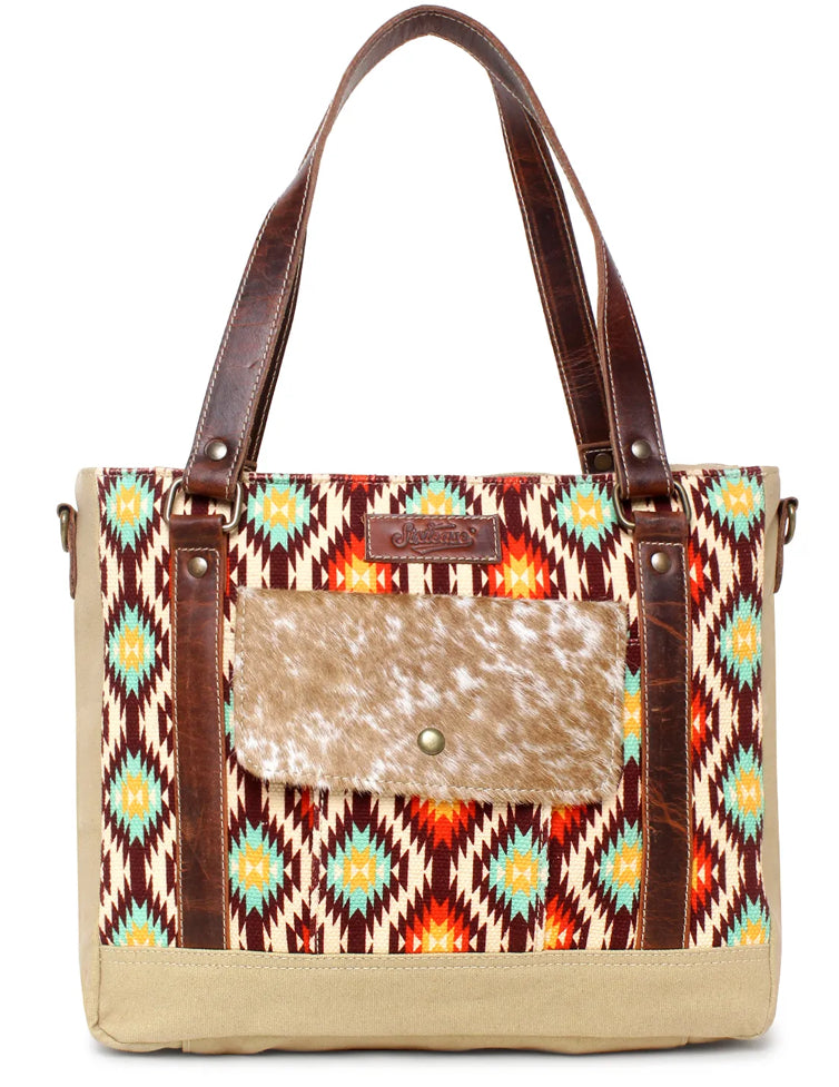 Purses Sixtease Southwest Cowhide Pocket SB-4121