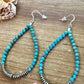 3mm Navajo pearl teardrop earrings 174