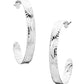 Jewelry Montana Silversmiths Timeless Elegance Chiseled Hoop Earrings ER5663 ER663G