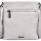 Purses Wrangler Leather Fringe Jean Denim Pocket Crossbody White WG44-8360BG