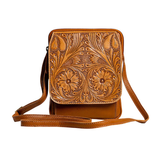 Purses Myra Bag Ranch Trail Hand-Tooled Bag S-9410