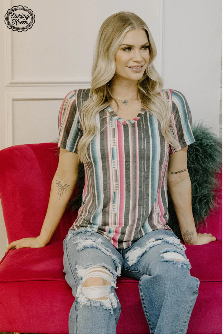 Shirts Women’s Sterling Kreek Serape City Heart Top S3045