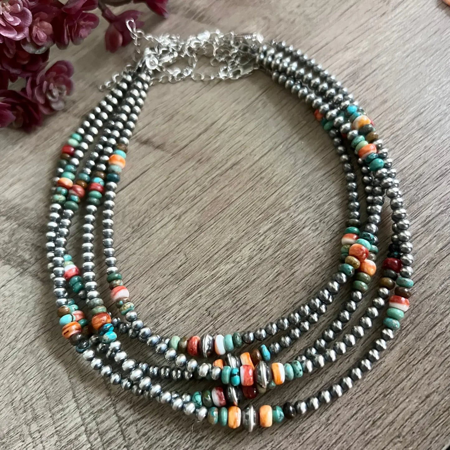 Jewelry All Around - 4mm Navajos Choker Accessories CHO-NAV-115-NAV