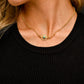 Jewelry 16" Gold Chain Necklace with Flower Concho Pendant N1290G
