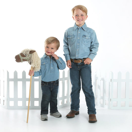 Shirts Kids Denim Bodysuit  PQ1371D