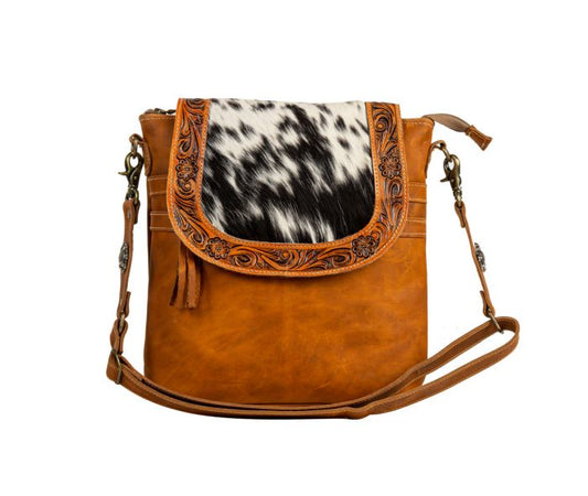 Purses Myra Bag Saddleback Hand-Tooled Bag S7882