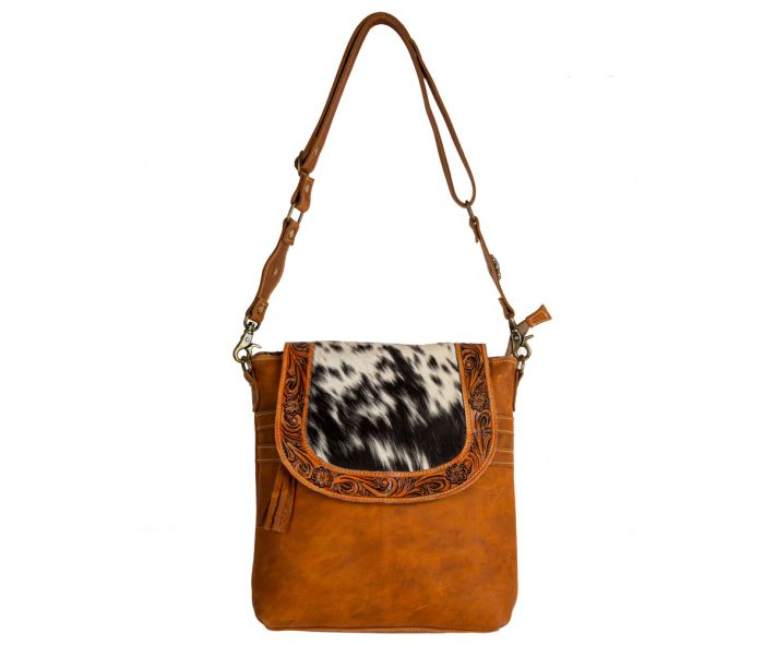 Purses Myra Bag Saddleback Hand-Tooled Bag S7882