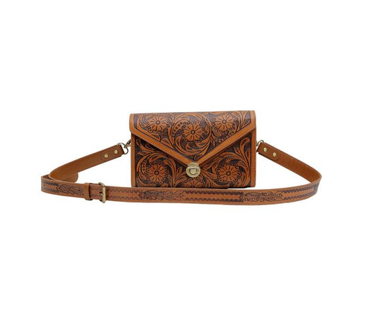 Purses Myra Bag GOLDFISH HAND-TOOLED BAG S-6614