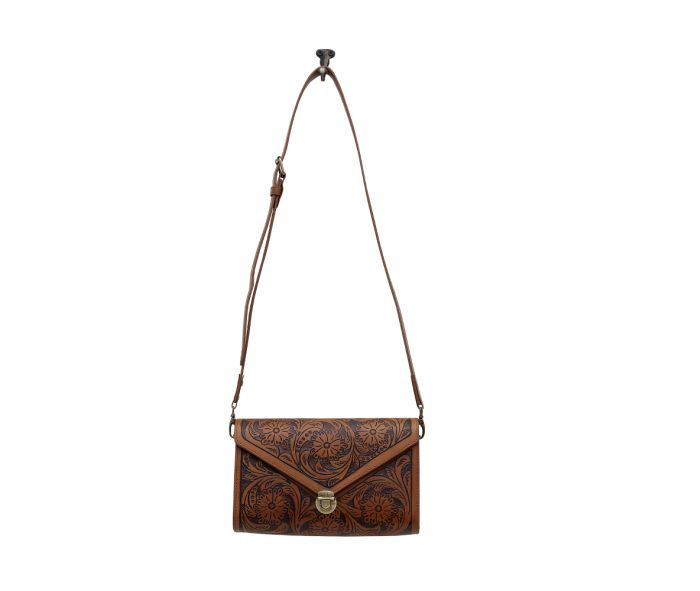 Purses Myra Bag GOLDFISH HAND-TOOLED BAG S-6614