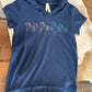 Shirts Kids Roper Girls Pony Short Sleeve Shirt Navy 309-513-4012