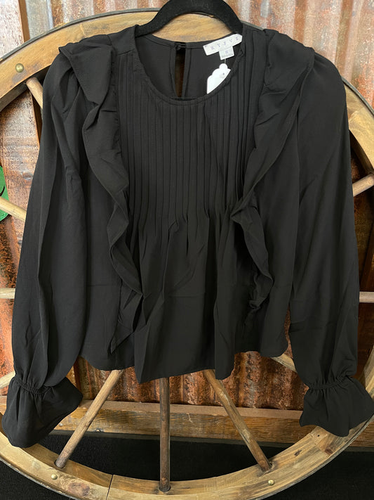 Shirts Women’s Long Sleeve Ruffle  HF23G053