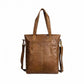 Purses Myra Bag Open Plain Leather Bag S-9357