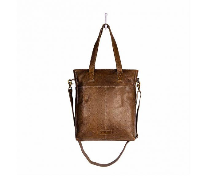 Purses Myra Bag Open Plain Leather Bag S-9357