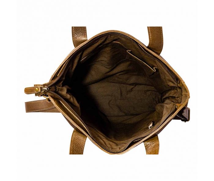 Purses Myra Bag Open Plain Leather Bag S-9357