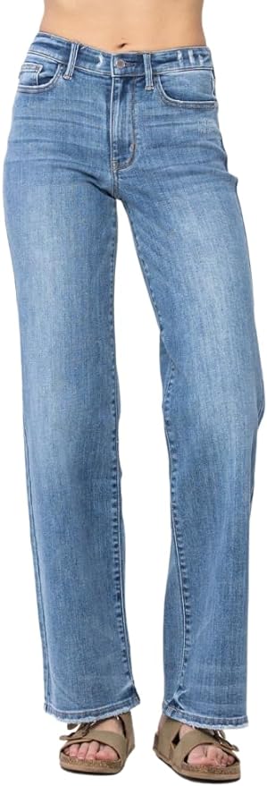 Jeans Women’s Judy Blue Vintage Wash Wide Leg JB82514MD