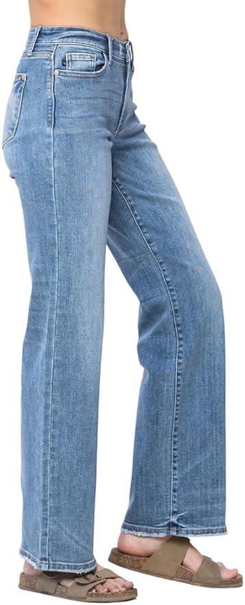 Jeans Women’s Judy Blue Vintage Wash Wide Leg JB82514MD