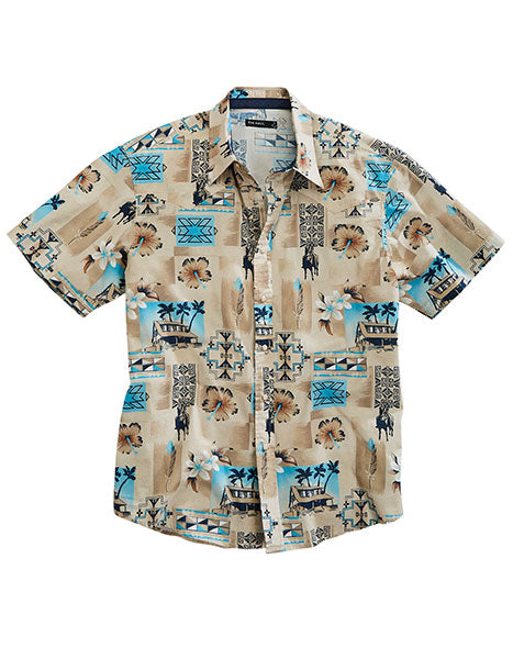 Shirts Mens Short Sleeve Pearl Snap  10-002-0064-0217