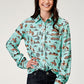 Shirts Women’s Roper LS Snap Western Print 03-050-0590-2012