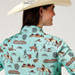Shirts Women’s Roper LS Snap Western Print 03-050-0590-2012